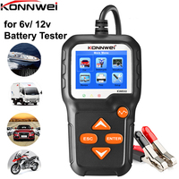 Professional Battery Tester KW650 for Car Motorcycle 6V 12V 100-2000 CCA Battery System Analyzer Charging Cranking Test Tool