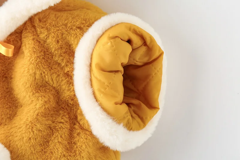 Weihnachts-Plüschjacke für Babymädchen, Niedlicher Elch-Wintermantel, Wärmehaltende Kapuzenjacke, Kleine Prinzessinnen-Umkleidung, Kleidung für Kleinkindmädchen – Detail 13