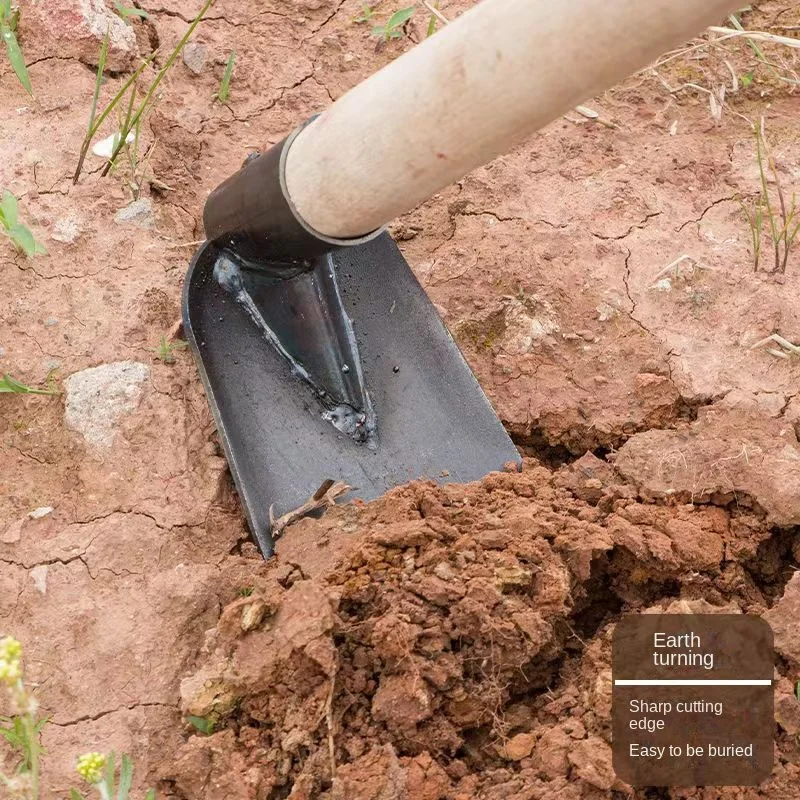 Durable hoe for digging soil for household outdoor farming tools forging weeding hoe for planting vegetables and flowers