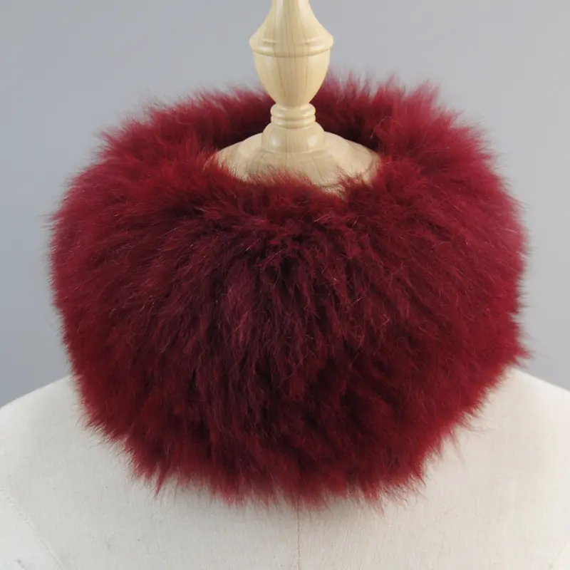 2026 Hot Sale Women Real Fox Fur Scarf Fur Headbands Good Elastic Winter Luxury Neck Warmer Natural Fur Mufflers Ring Scarves - Image 14