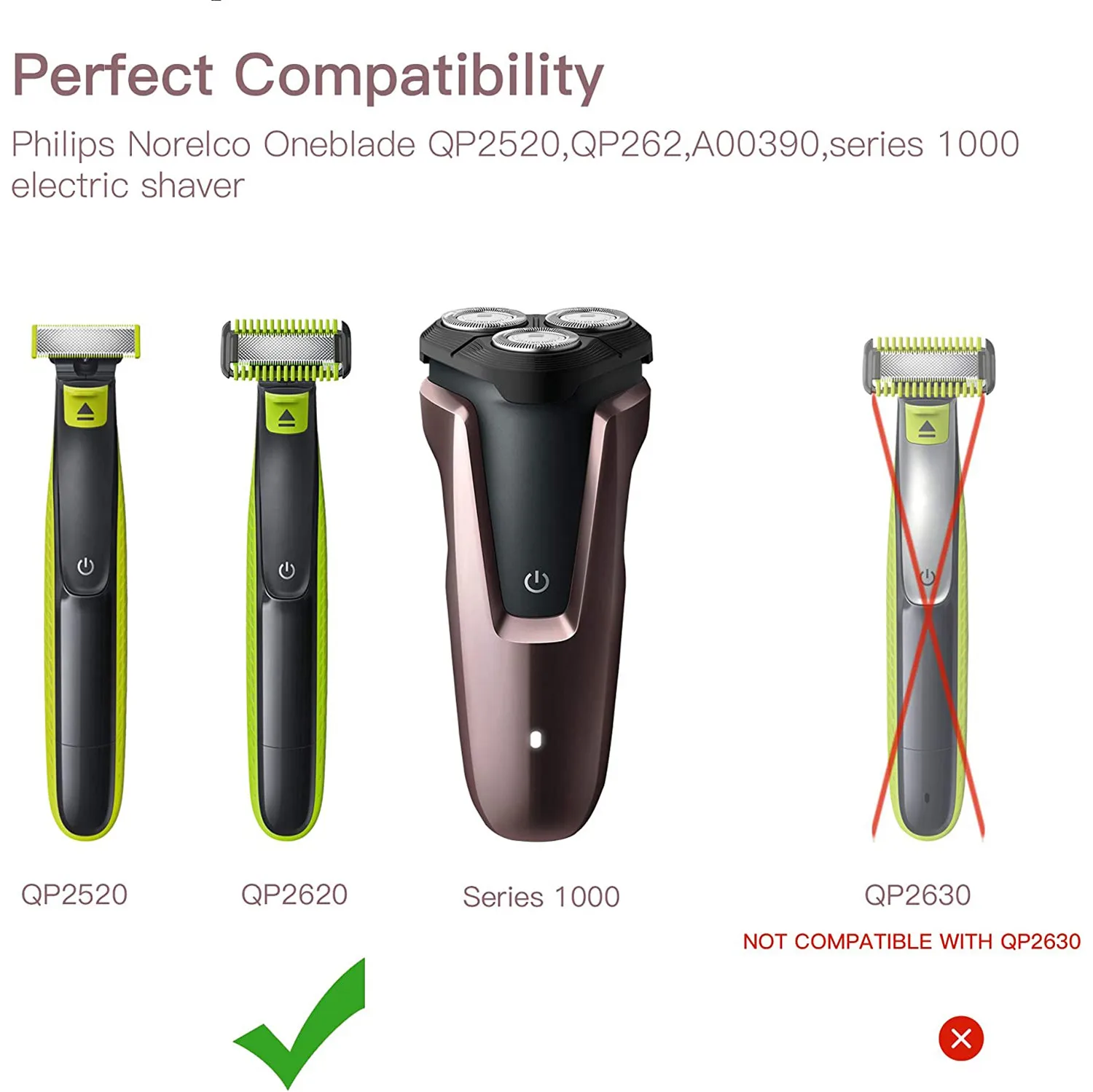 Cavo di ricarica USB 4.3V per Philips Norelco Oneblade QP2520 QP2520/90 QP2520/72 QP2520/70 rasoio serie A00390 Groomi All-in-One