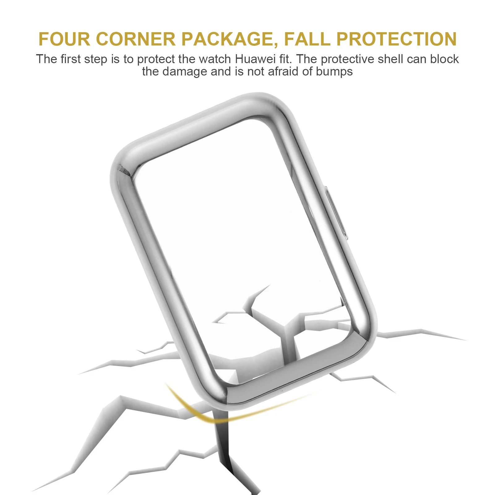 

2Pcs TPU Coverage WatchCases Lightweight Durable AntiScratch Protective Covers ProtectiveShell WatchCovers ScreenProtector