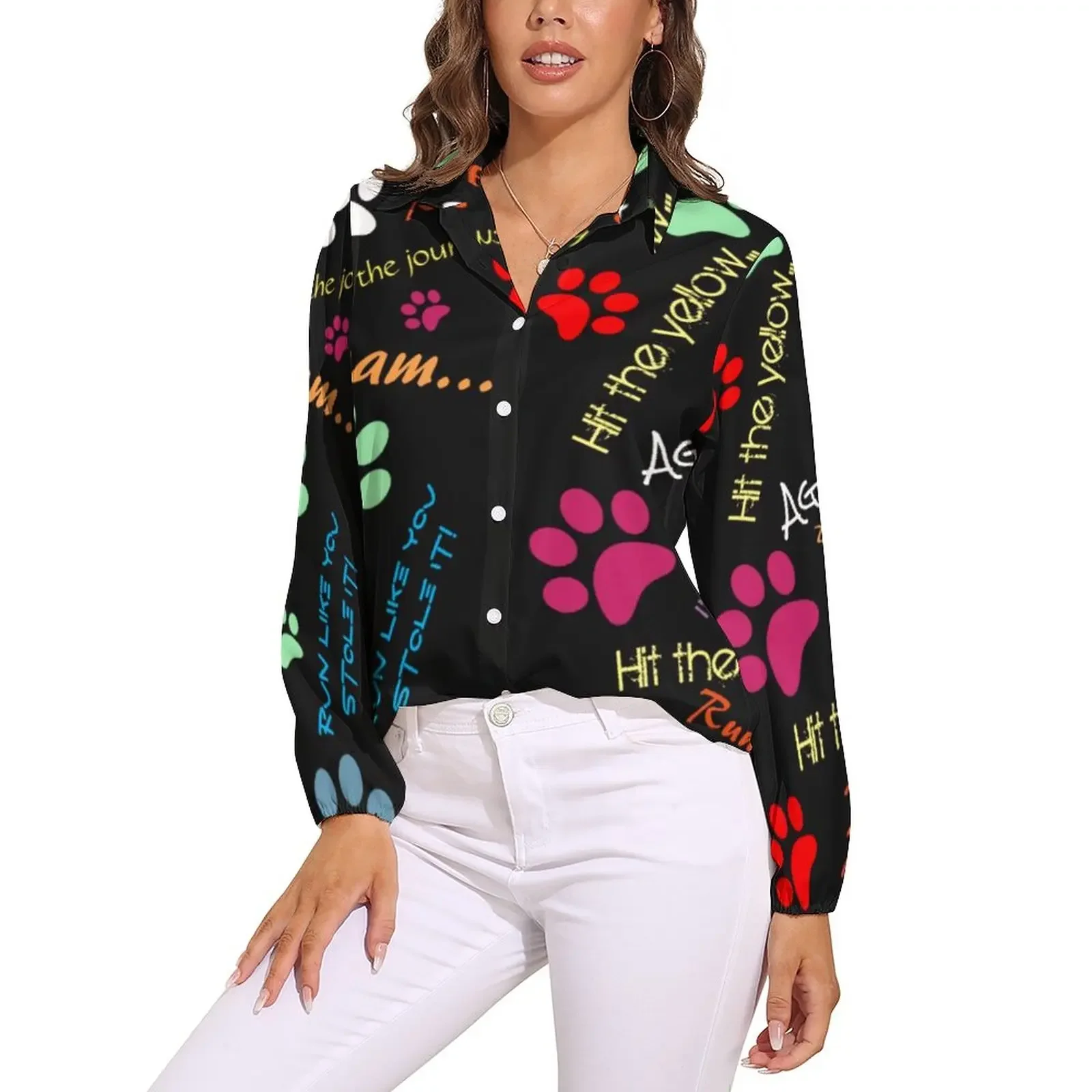 بلوزة كلاسيكية مطبوعة على شكل كلب ألماني صور ظلية لعيد الميلاد بلوزات جرافيك كاواي للسيدات ملابس الشارع قمصان صيفية كبيرة الحجم