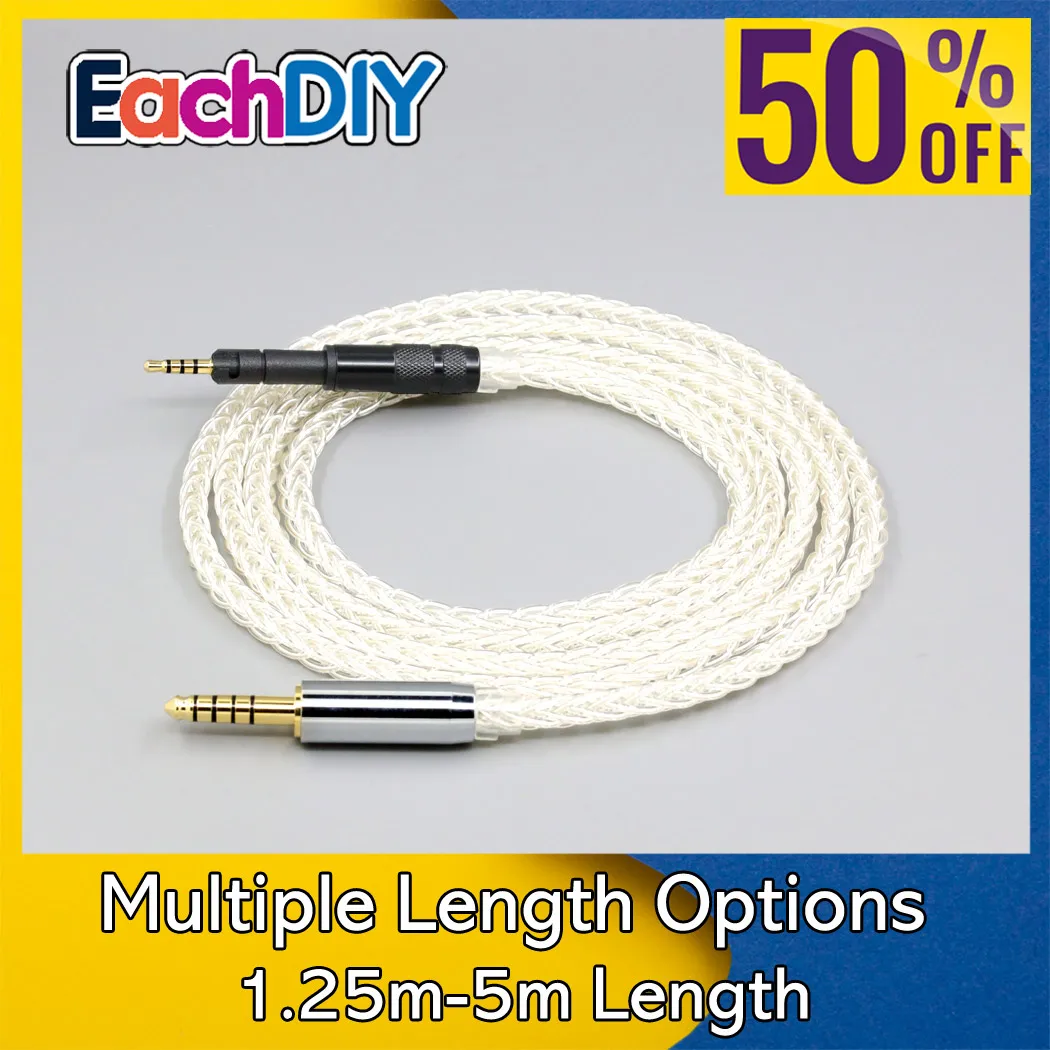 

8-жильный кабель для наушников из чистого серебра 99% 7n с палладием для Neumann NDH-20, NDH-30, NDH20, NDH30, LN009038