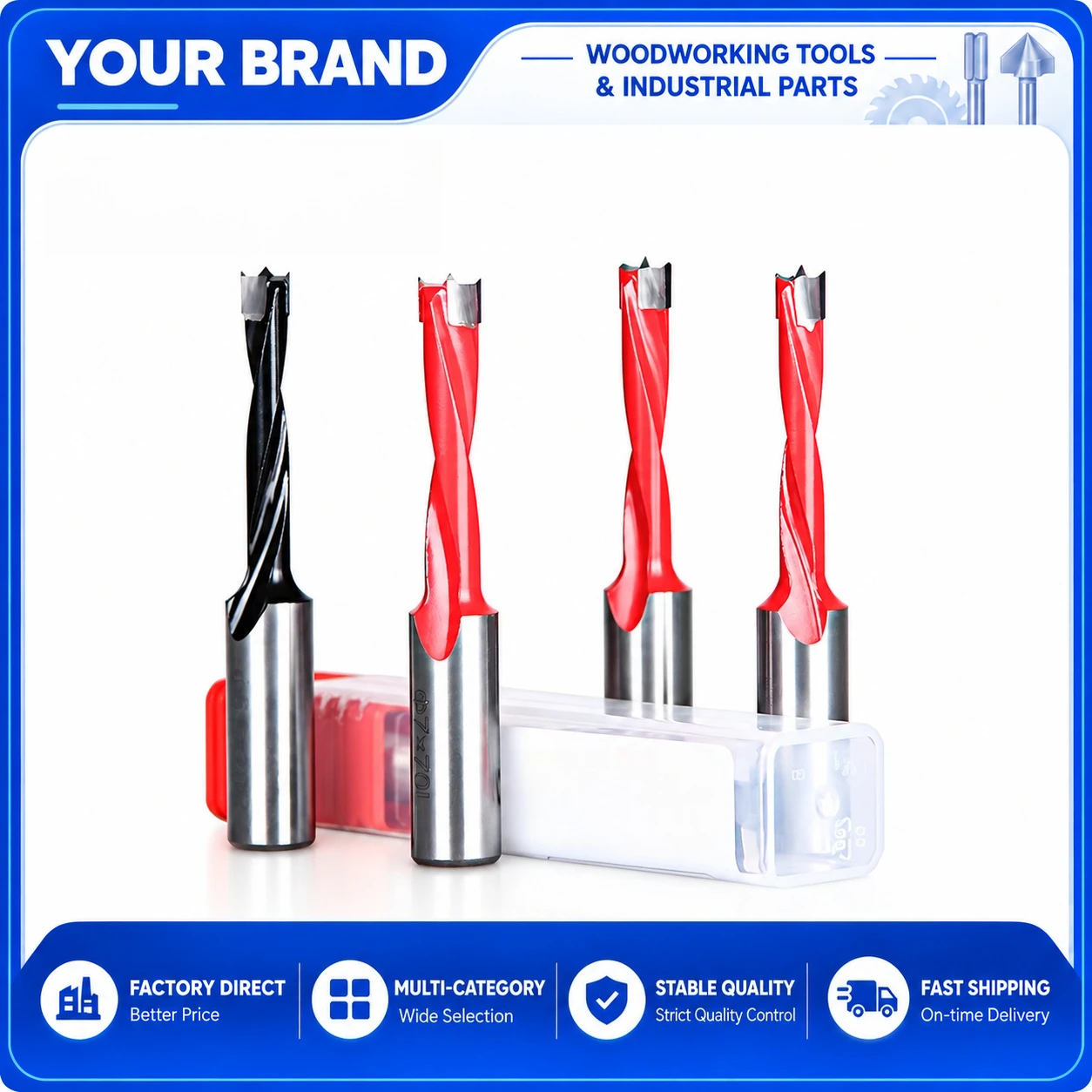 1PC Woodworking Boring Drill Bit 70mm Length Carbide Row Drill Head for Wood Board Hole Cutting Multi Boring Machine Tools