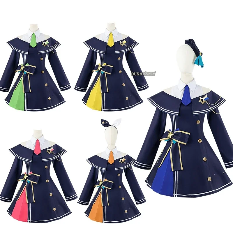 Anime project Sekai colorful stage cosplay Tenma Saki hinomori Shiho homino Ichika Mochizuki Honami Leo/need costume set