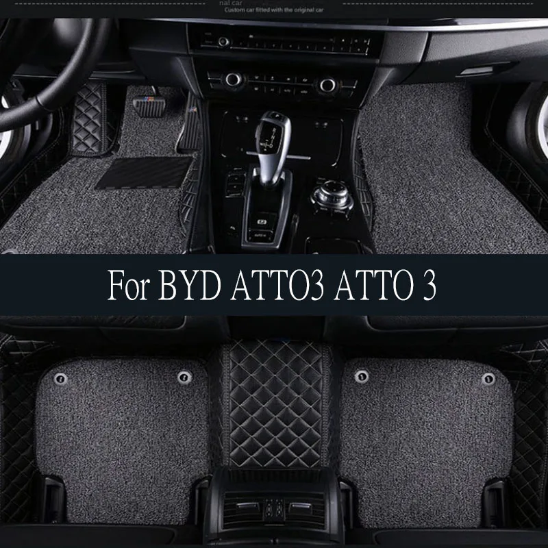 Para byd atto3 atto 3 yuan plus tpe 3d tapetes do carro forro de carga à prova dwaterproof água almofada protetora do carro auto tronco esteira