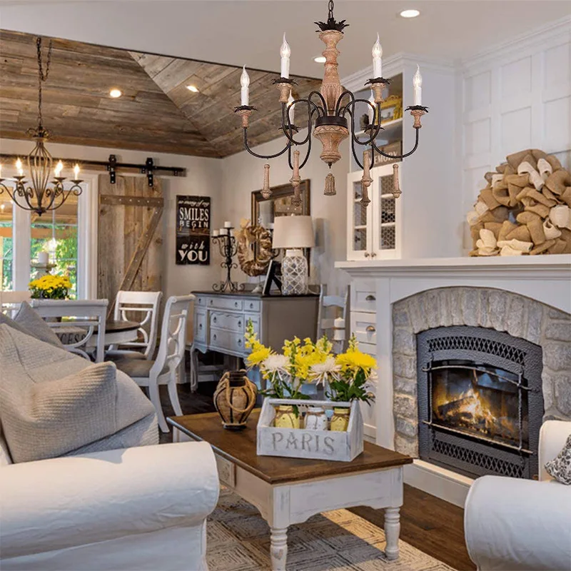Cross-border exclusive for American country French pastoral solid wood living room dining room bedroom homestay clothing