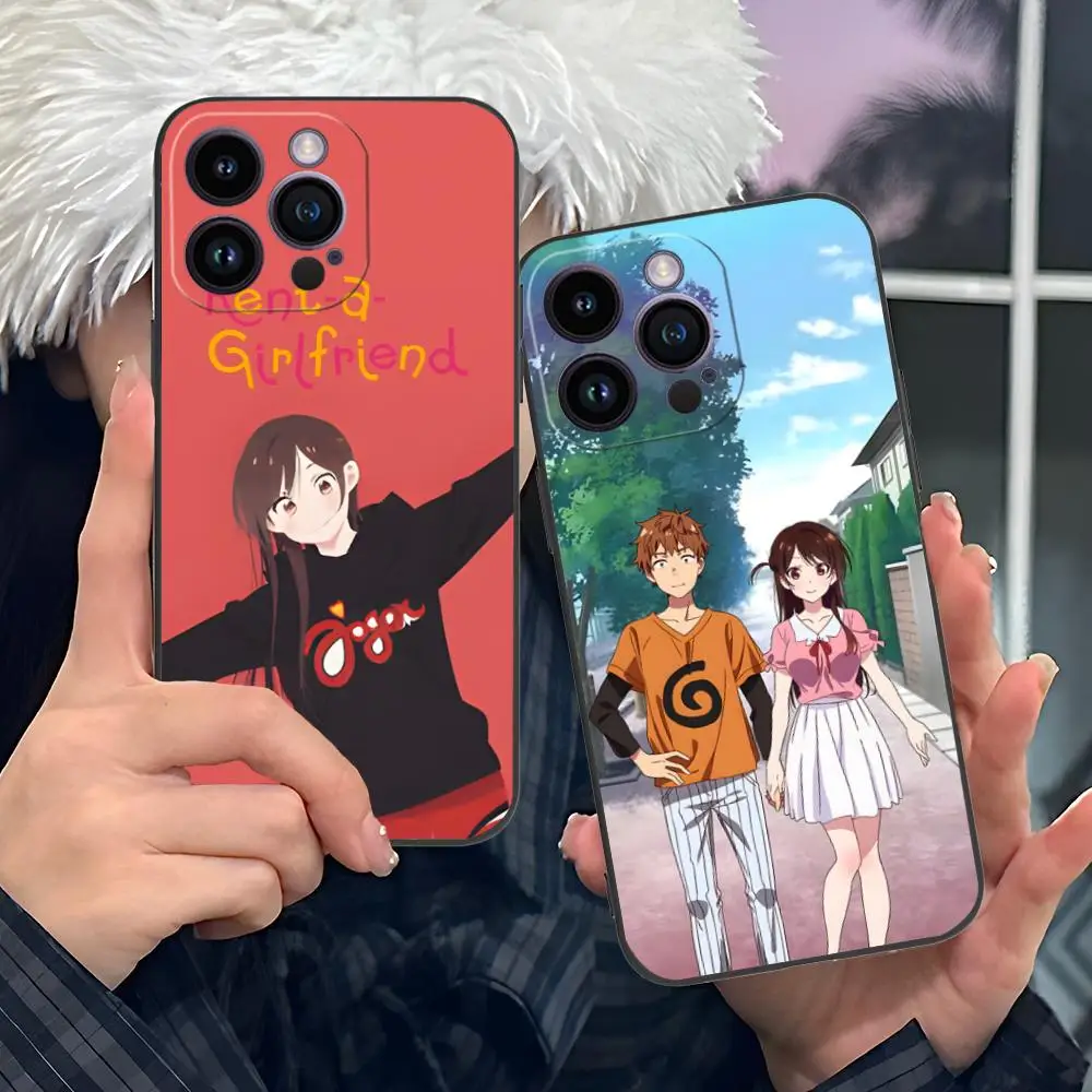 

Anime Rent Girlfriend Phone Case for iPhone 16 15 14 13 12 11 X XR XS 8 7 Pro Max Plus Mini Colour Printing Luxury Cover Pretty