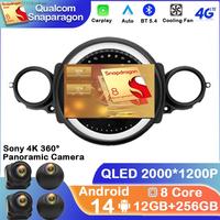 Android 14 Car Player Radio For BMW Mini Cooper R56 R60 R51 2006 -2014 Carplay Multimedia Wireless Navigation Intelligent System