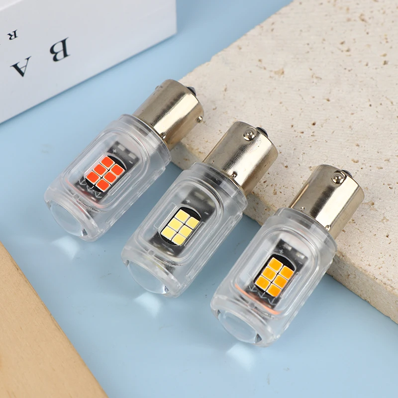 

1156/1157 LED CAR LIGHTS - SUPER BRIGHT RED/WHITE TAIL & BRAKE LIGHT WITH 16 LED CHIPS HI-LOW BEAM