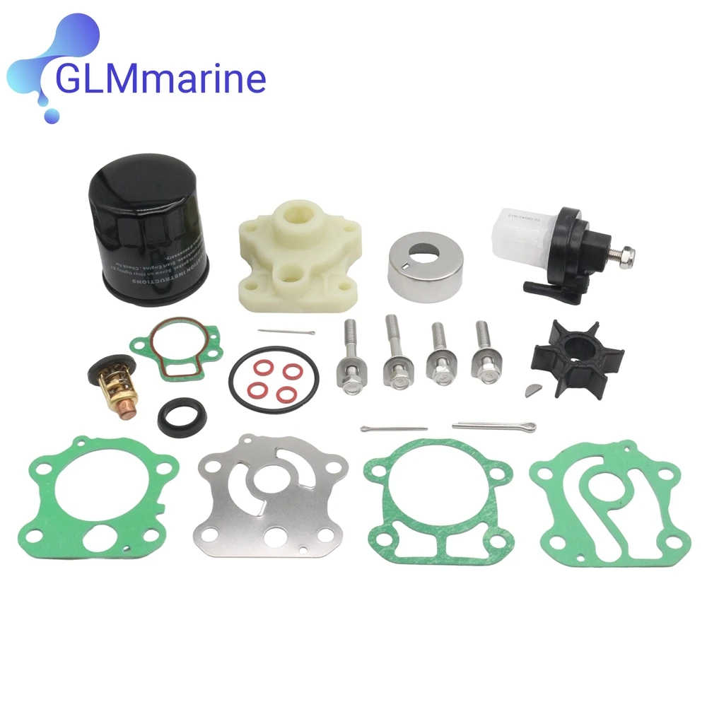 

Подвесной комплект для обслуживания Yamaha 4-тактный FT50C FT60B 50 60 HP подвесные моторы 6H3-W0078 топливный фильтр 61N-24560