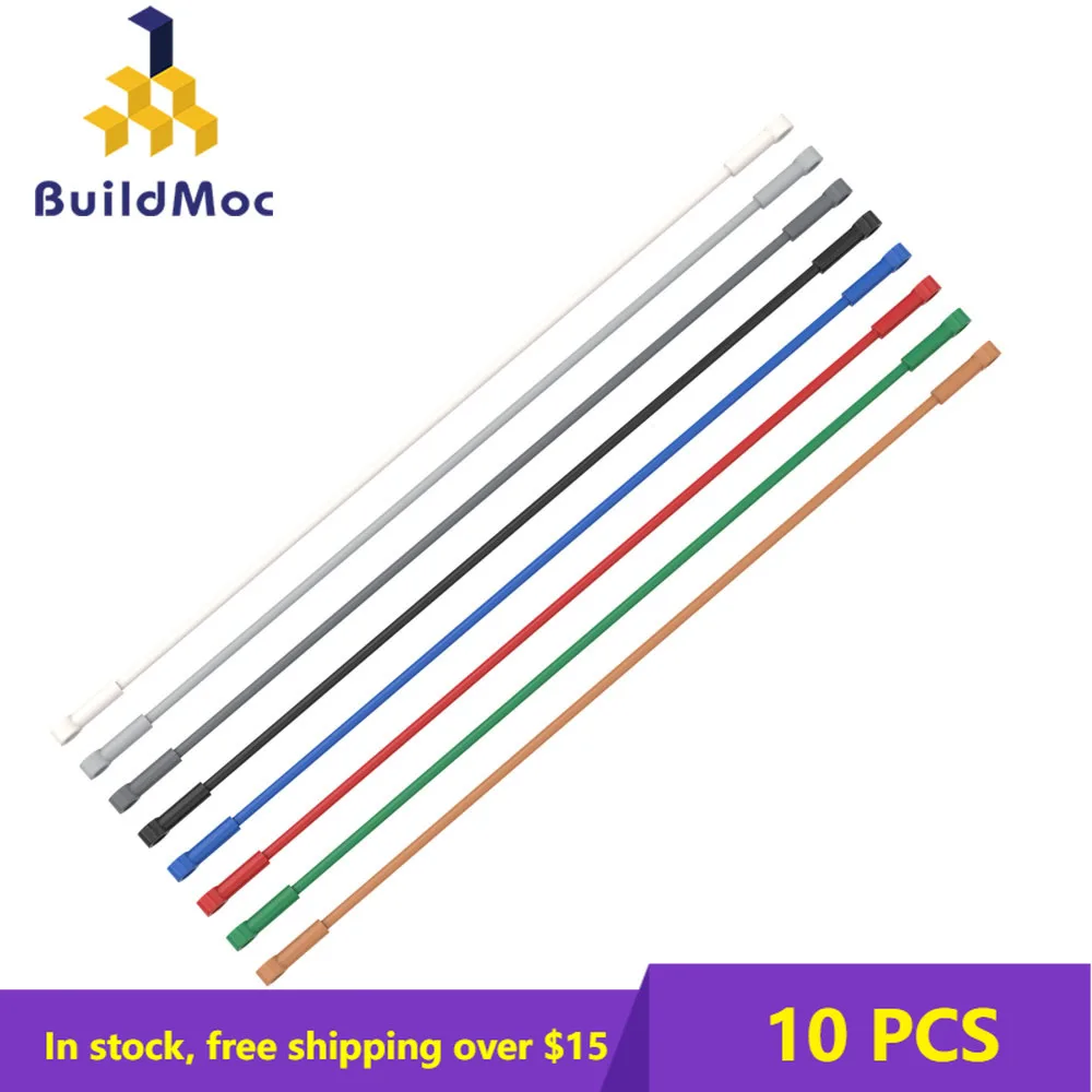 10PCS Bricks Grain Compatible MOC 27965 hollow tube For Building Blocks Parts DIY Building Blocks Model Toy Classic Brand Gift