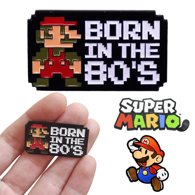 

Super Mario Games Anime Lapel Pins Backpack Jeans Enamel Brooch Pin Women Clothes Bags Jewelry Accessories Gifts Cartoon Badges