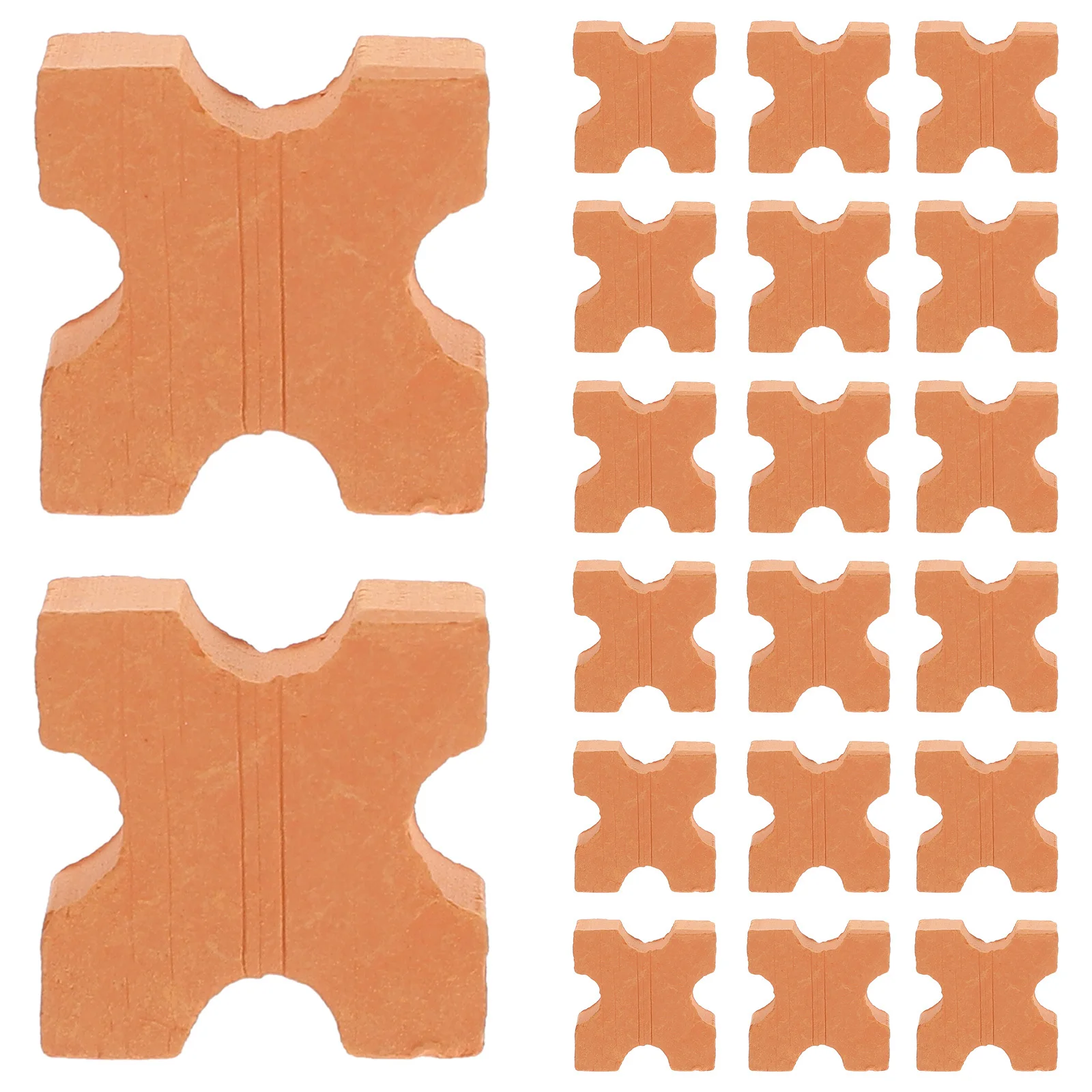 50 قطعة من الطوب الصغير DIY محاكاة واقعية طاولة رمل مصغرة العمارة الطوب الصغير للحرف اليدوية حديقة ديكورات منزلية