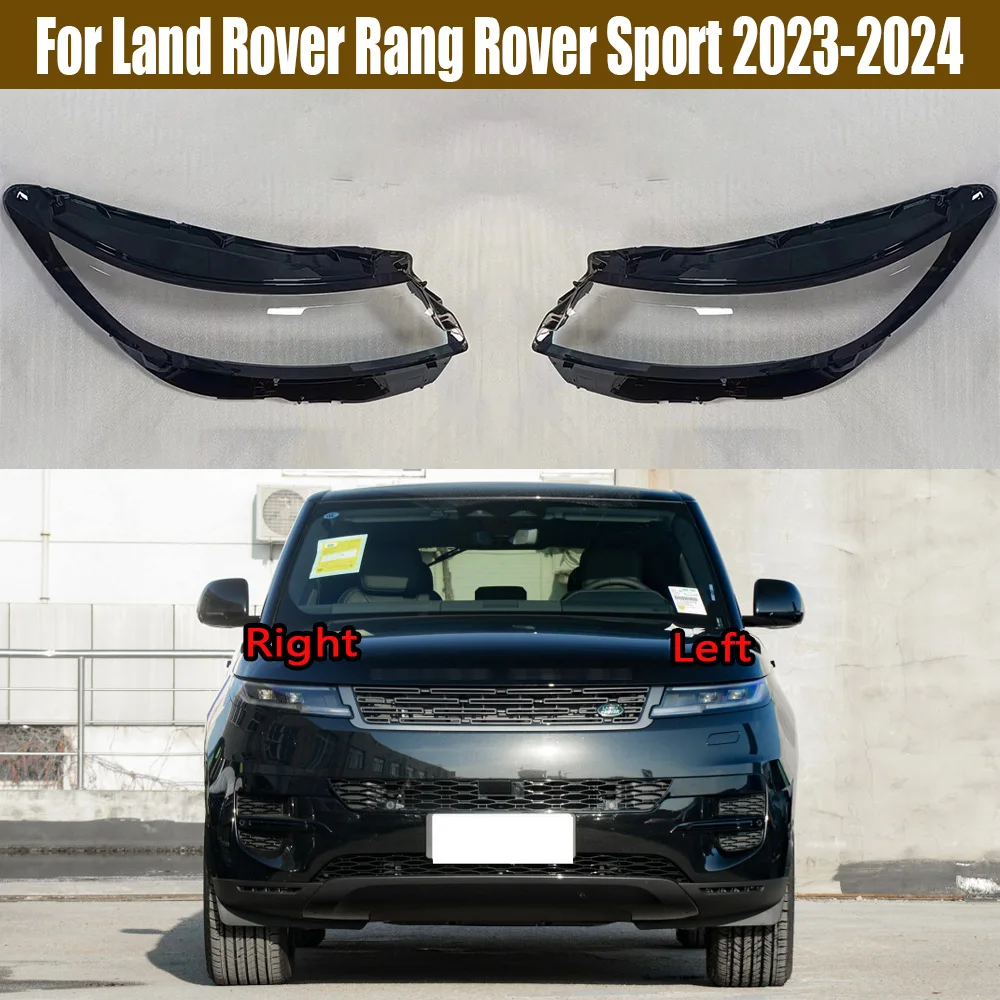 

For Land Rover Rang Rover Sport 2023 2024 Headlamp Transparent Shell Lampshade Lamp Shade Front Headlight Cover Lens Plexiglass