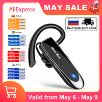 New Bee B41 Bluetooth Headset Wireless Headphones Hands-free Earphones 22H with Mic Single Earpiece for Business Driving