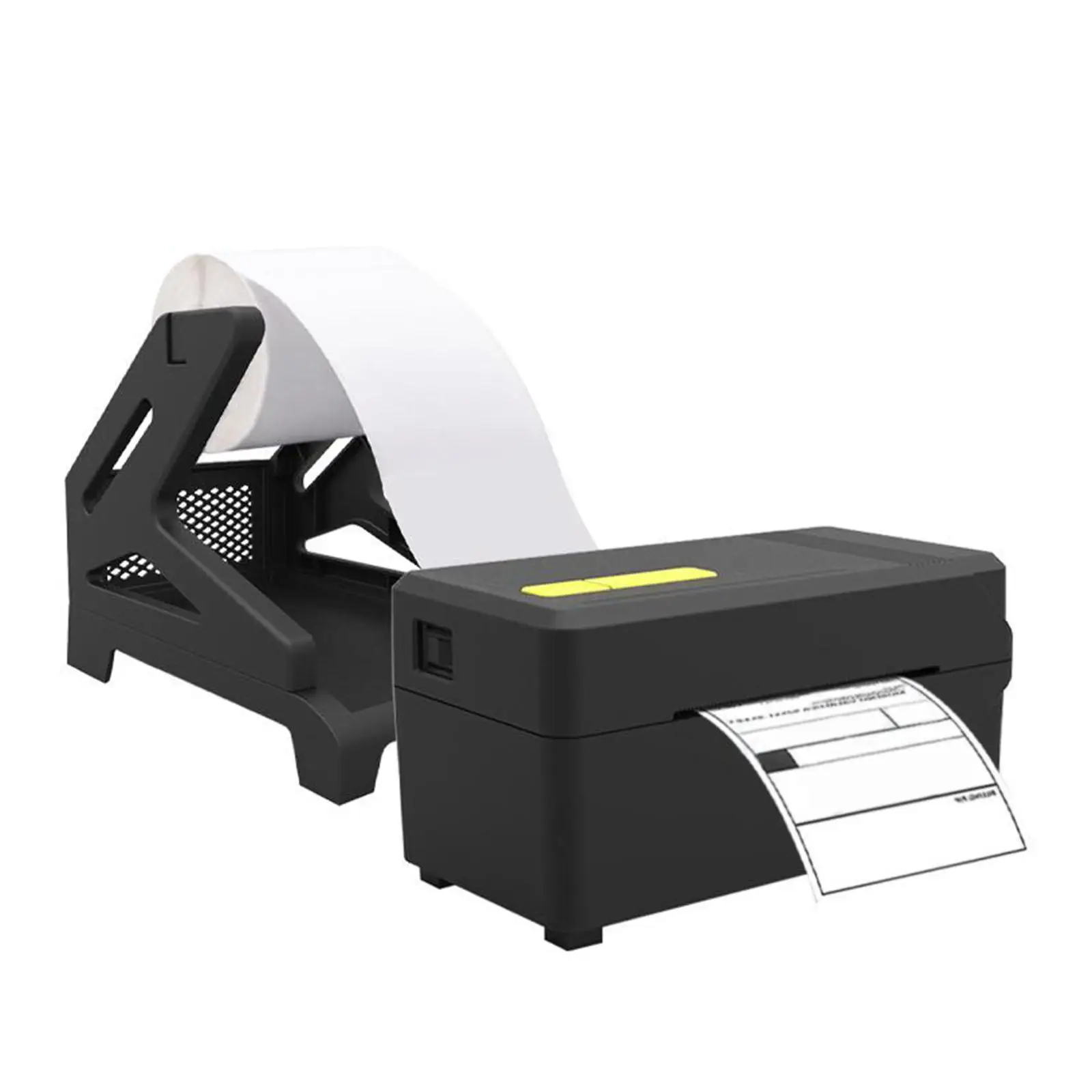 Universal Thermal Label Holder Rolls Adjustable Fanfold Labels Stand Compatible with Thermal Printer for Warehouse Logistics