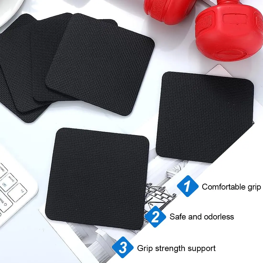 10Pcs Lifting Grips Pads Gym Workout Gloves Pull up Neoprene Comfort Weightlifting Hand Grips for Men & Women No Sweaty Hands