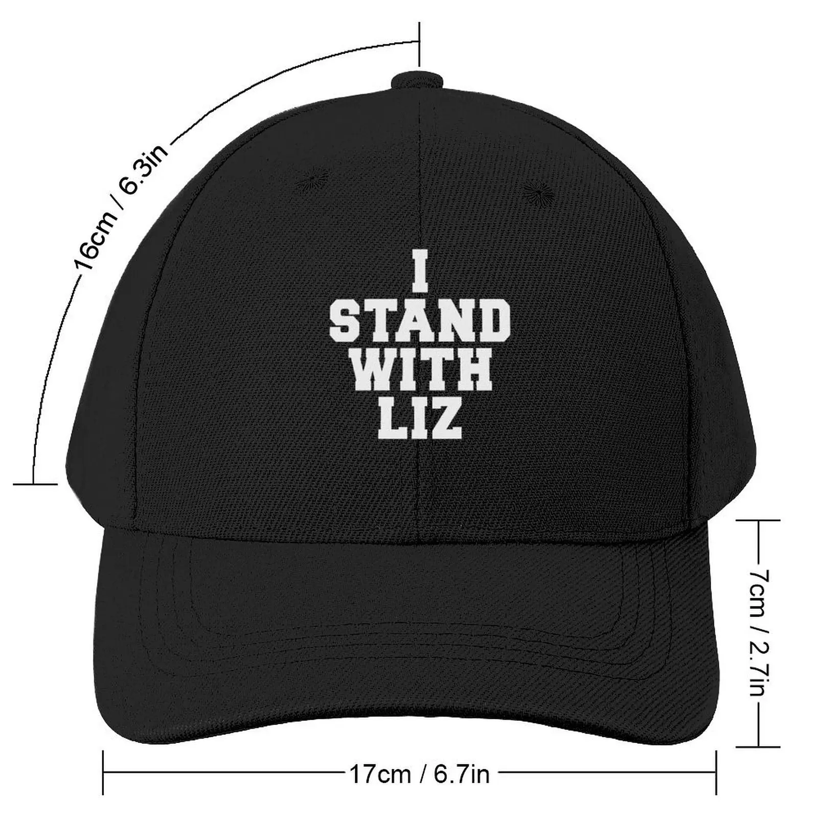 I Stand with Liz Cheney Baseball Cap fashionable Golf Wear Luxury Woman Men's