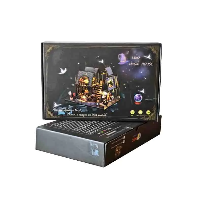 

DIY деревянный волшебный кукольный домик Casa миниатюрные украшения наборы с мебелью украшение для домашнего стола для взрослых подарок ручной работы