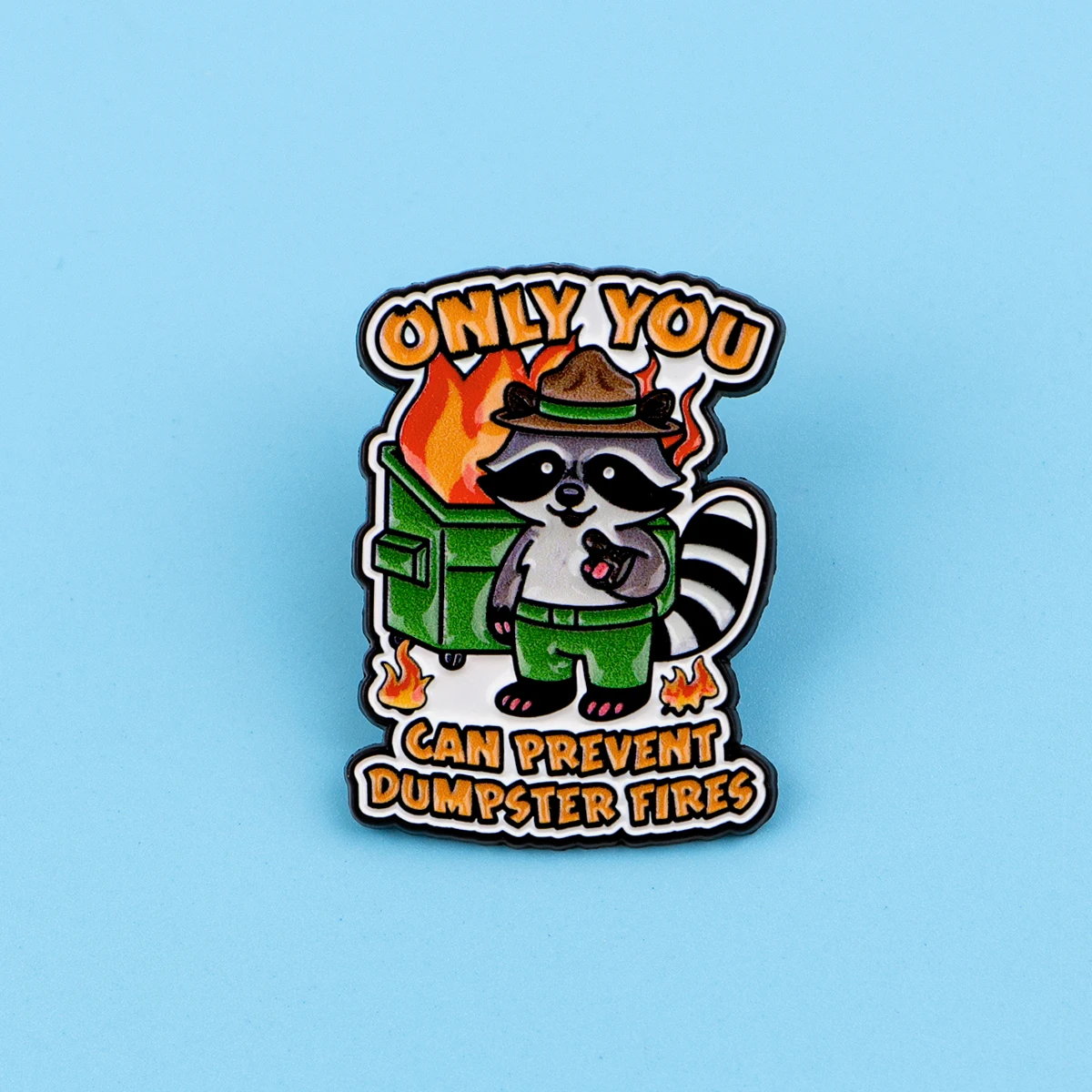 

Cute Raccoon Dustbin Enamel Pins Brooches Woman Men Backpack Bags Badge Fashion Lapel Jewelry Friends Birthday Gifts