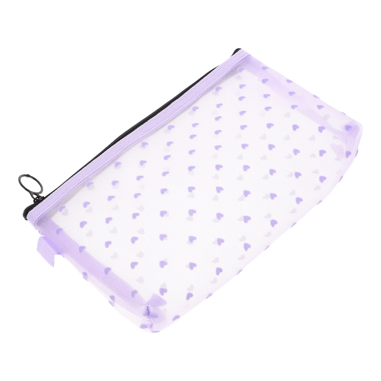 

Clear Travel Bag Toiletries Mesh Makeup Pouch Zipper Small Organizer Cute Portable Pouch Breathable Lightweight Storage Bag