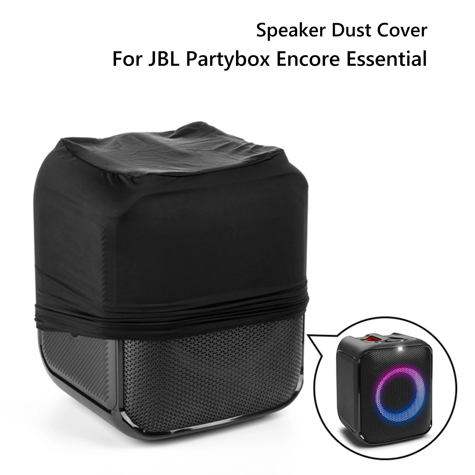 

Speaker Cover Lycra Dust Case Stretchable Speaker Slip Sleeve with Elastic Band for JBL PartyBox Encore Essential Speaker