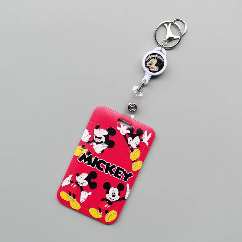 

Kawaii Disney Mickey Mouse Card holder Cartoon Cute Anime Bus Card Cover Student Campus Card Work Card Meal Card Girl Gift