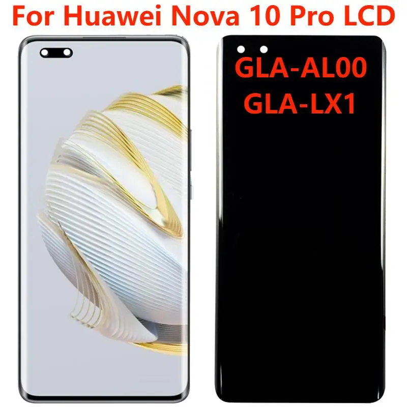 

For Huawei Nova 10 Pro LCD Display With Frame Original 6.78" Huawei Nova 10 Pro GLA-AL00 LX1 LCD Touch Screen Digitizer Assembly