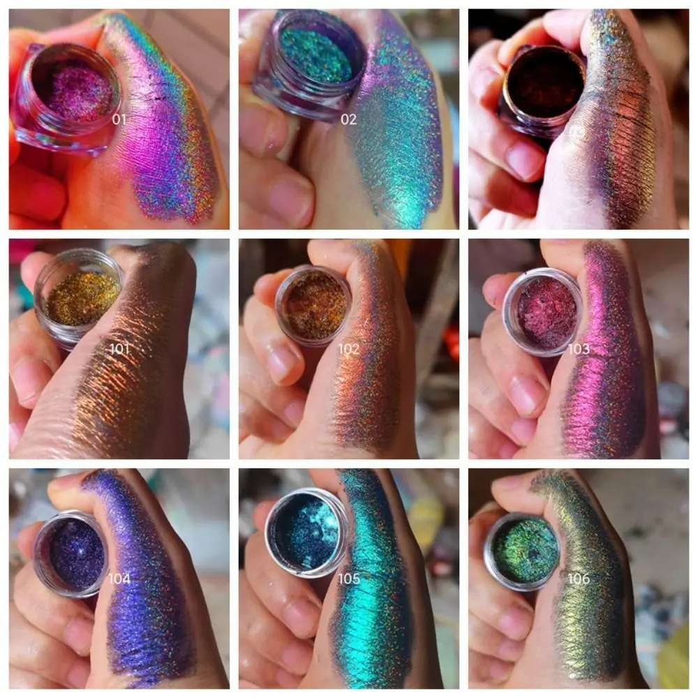 Rainbow MultiChrome Eyeshadow Powder 0.2g Shining Rainbow Eyeshadow Powder Glitter Eyeshadow Glitter Color Shift Eyeshadow Nail