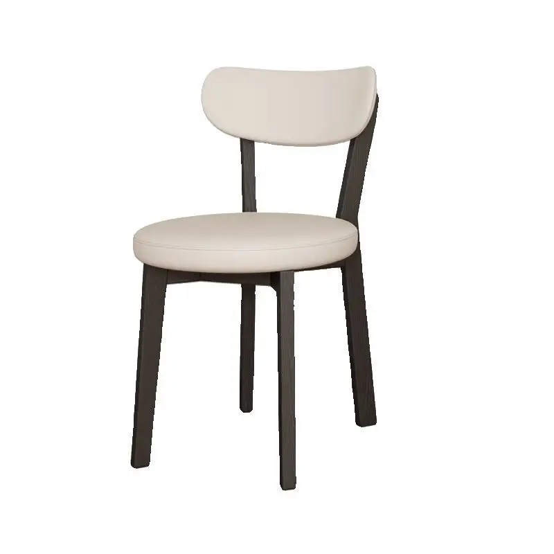 

French medieval solid wood dining chair, home designer retro chair, backrest makeup is simple, Nordic backrest, key chair