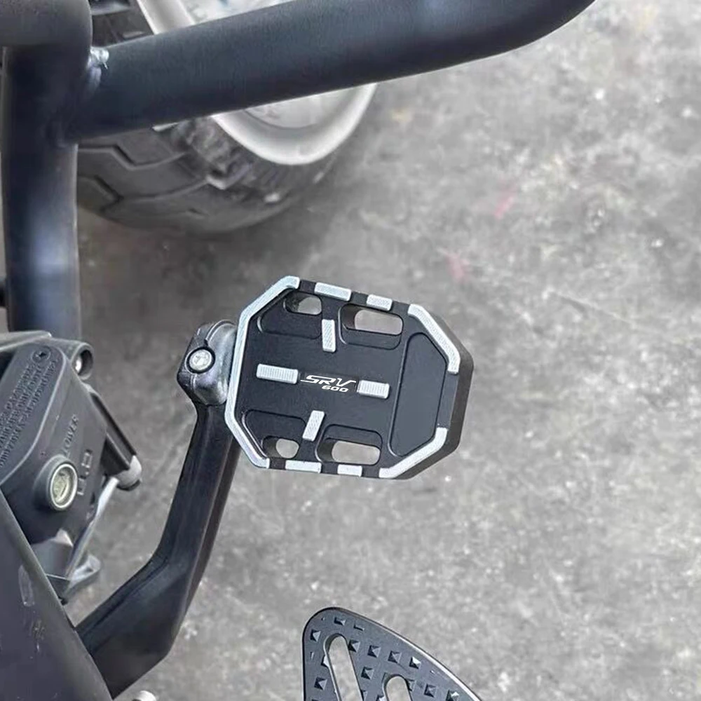For QJMOTOR SRV 600 V SRV600 V4 2024 2025 2026 SRV600V Motorcycle Foot Brake Pads Pedal Enlarge Extension Peg Pad Extended Part