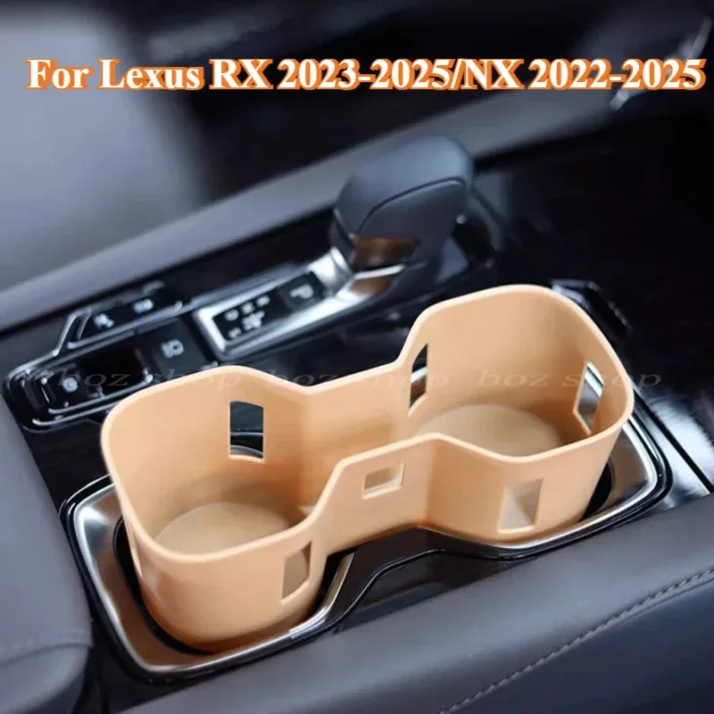 For Lexus RX 350h/450h/500h2023-2025 /NX 2022-2025 Car Central Control Water Cup Holder Limiter Storage Box Refit Accessories