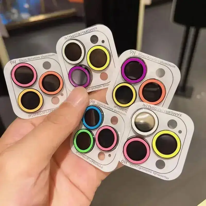 

Luminous Ceramic Camera Protector For Iphone 17 16 14 15 13 11 12 Pro Max Air Mini Lens Ring Glass Film Glowing Cap
