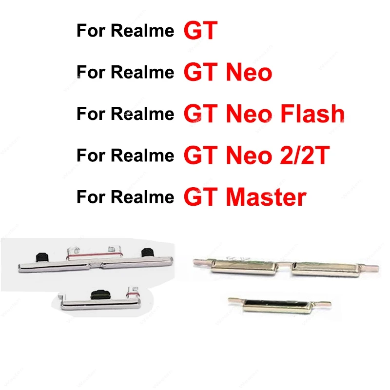 For Realme GT GT NEO 2 Neo 2T GT Master Explorer 5G Side Power Volume Keys Small Buttons Flex Cable Replacement