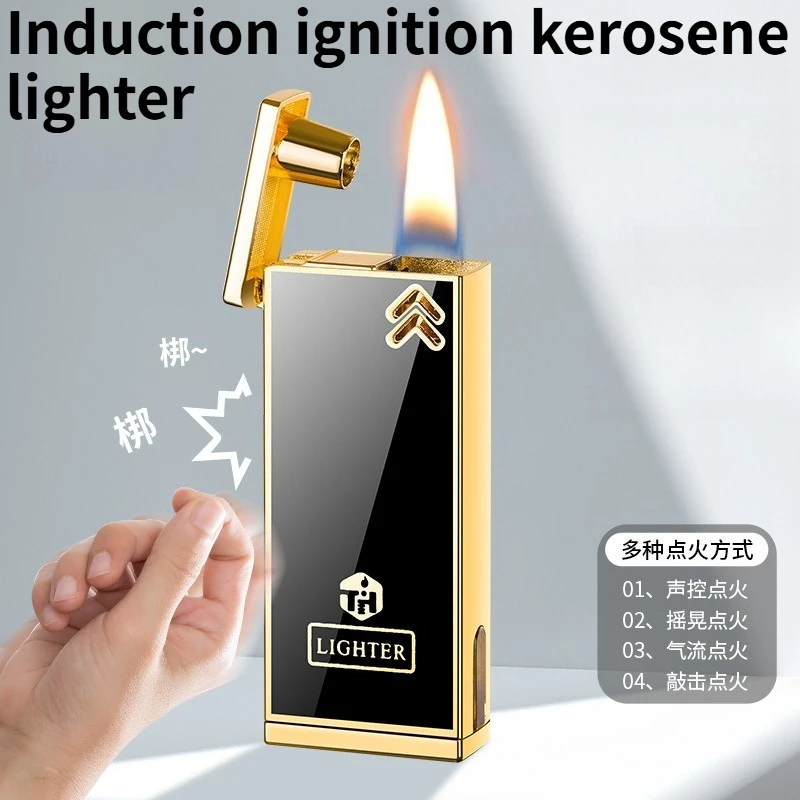 

Creative Technology Intelligent Voice Control Transparent Visual Window Three in One Lighter High-end Gift or Boyfriend