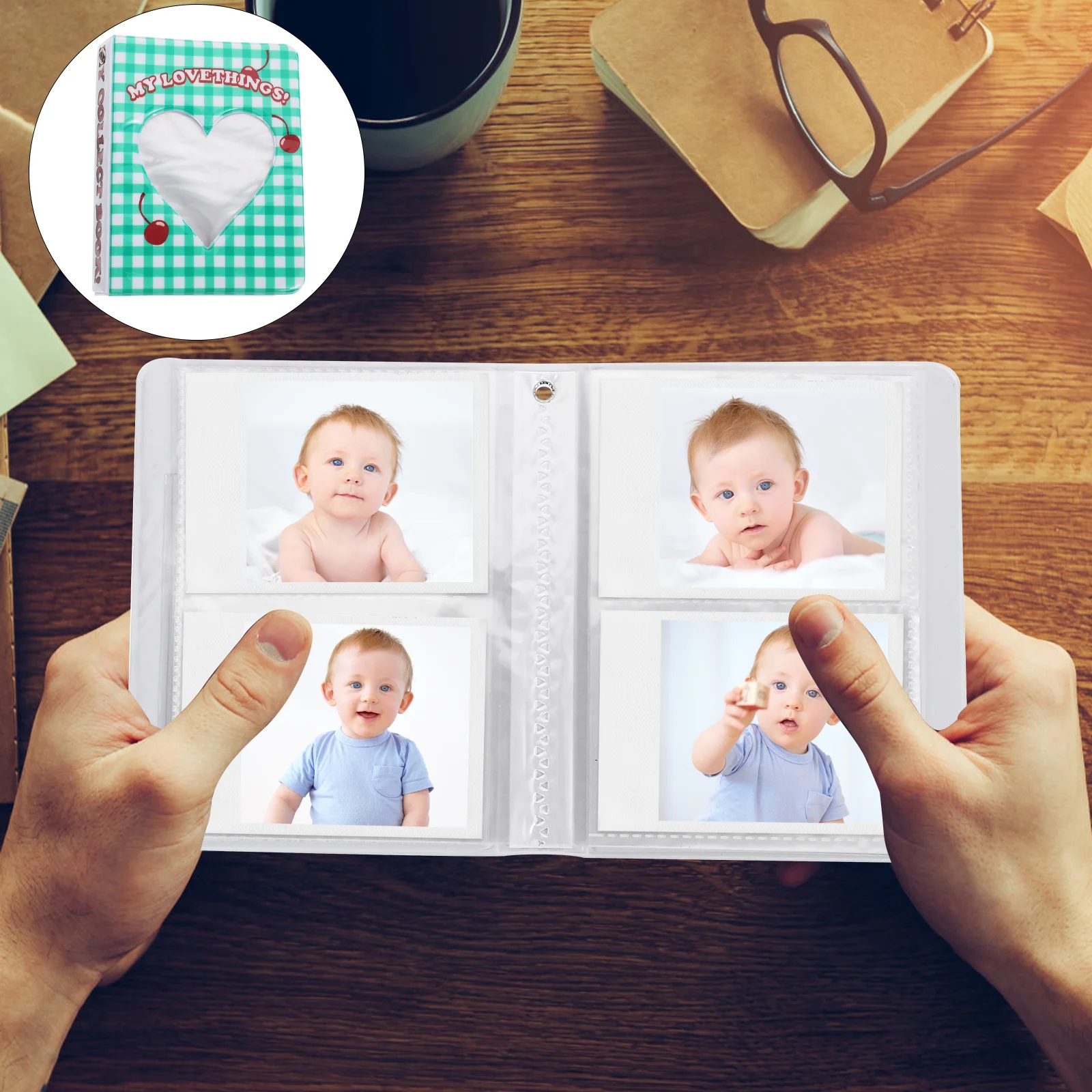 

Small Photo Album Portable Lightweight Picture Collection Book For Diy Scrapbooking Memory Keepsake Card Holder Decorative