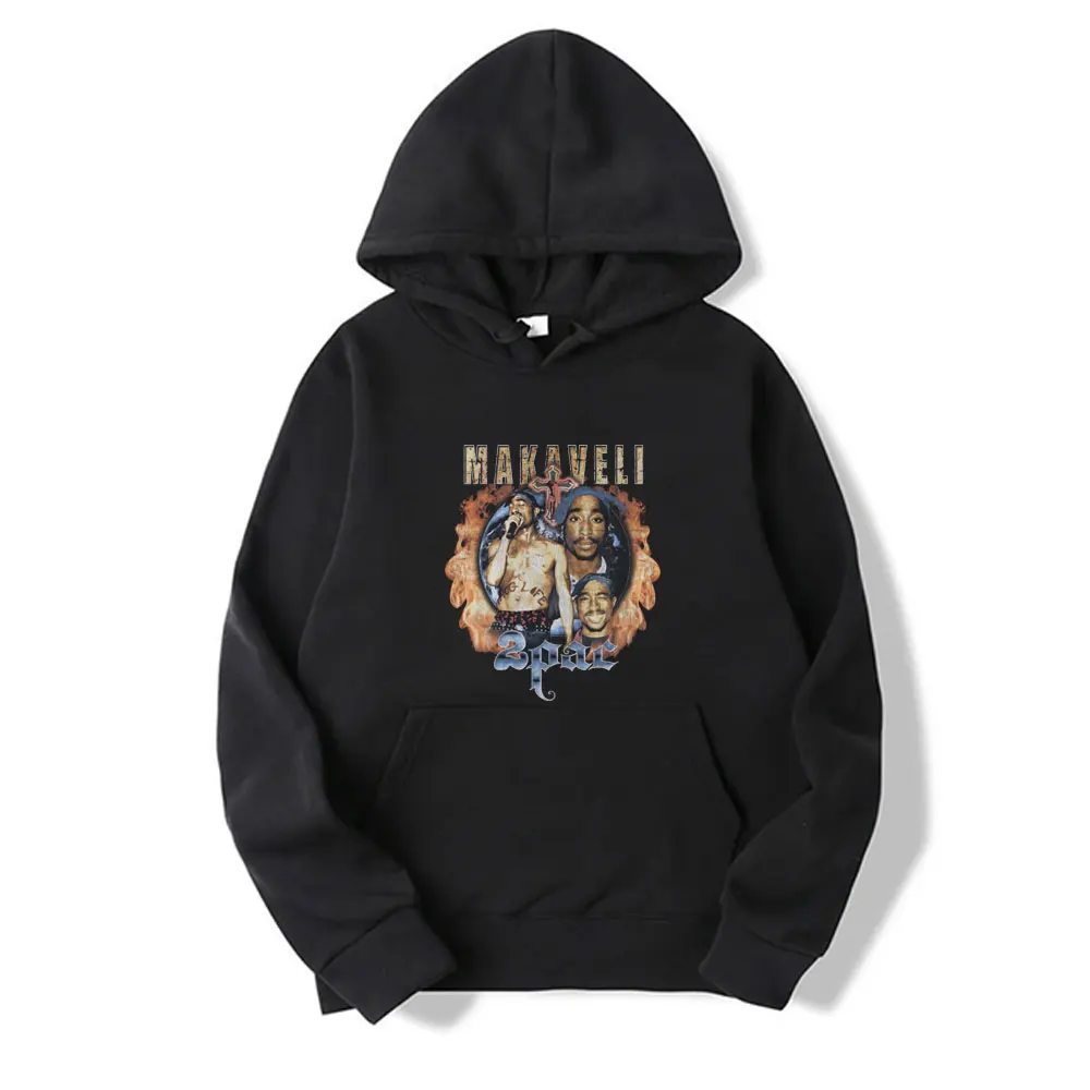 

Awesome Rapper Tupac 2pac Hoodie Men Women Hip Hop Fashion Sweatshirt Male Casual Oversized Streetwear Unisex Vintage Hoodies