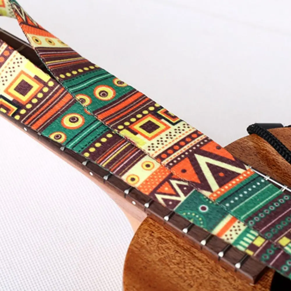 Ukulele Accessory Adjustable Guitar Strap Polyester Ethnic Style Guitar Belts Guitar Accessories Guitar