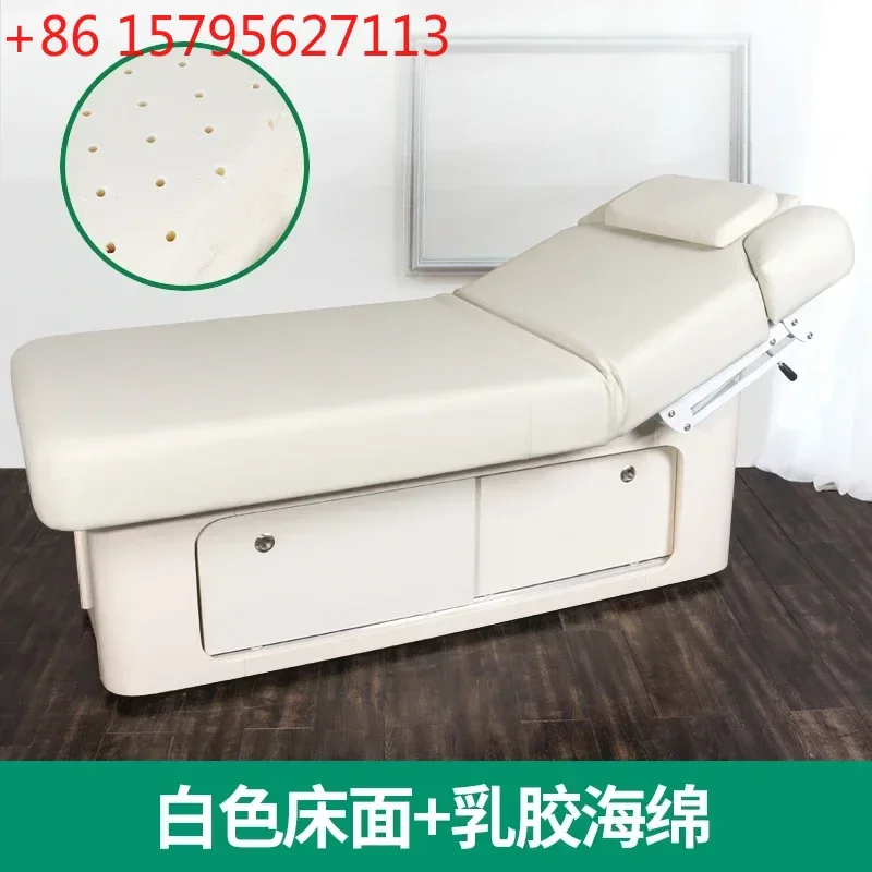 

Высококачественная массажная кровать из массива дерева с интеллектуальным подогревом для салонов красоты, элитная латексная кровать для спа-клубов.