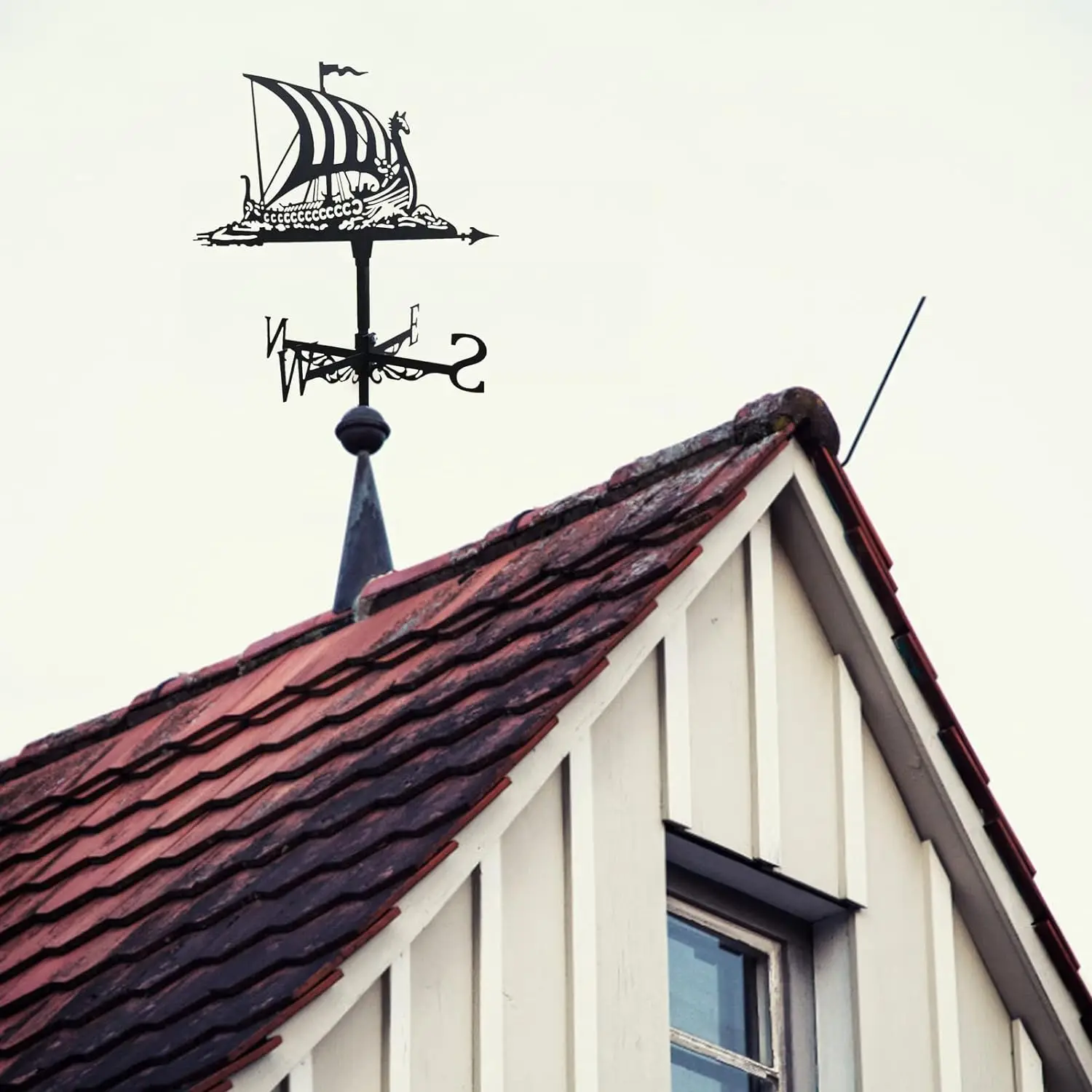 Creative Weather Vane, Outdoor Garden Roof Decoration, Household Items, Arts And Crafts, River Channel Sailing Wind Indicator view 4