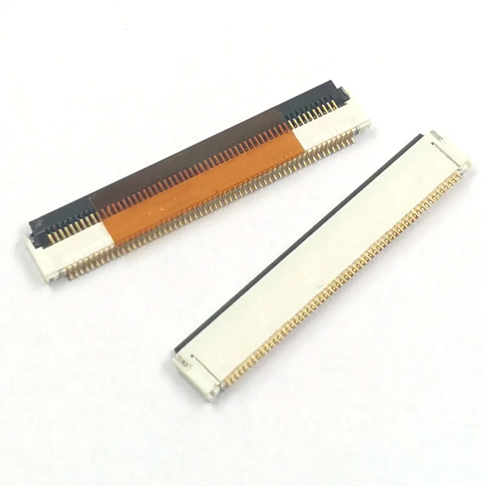 2-10pcs FPC FFC Connector 57pin 0.4mm Pitch Gold Plated Clamshell Flexible Cable Socket 57P Connectors