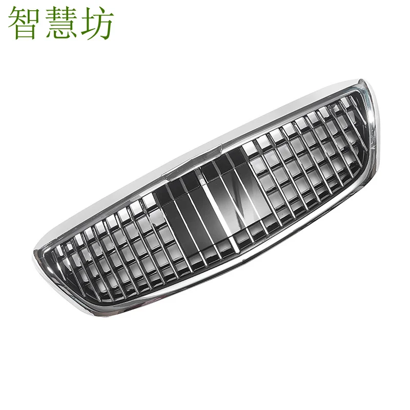 

Подходит для S-класса W222 2014-2020 годов, модифицированная передняя решетка в стиле Maybach, замена оригинальной решетки.