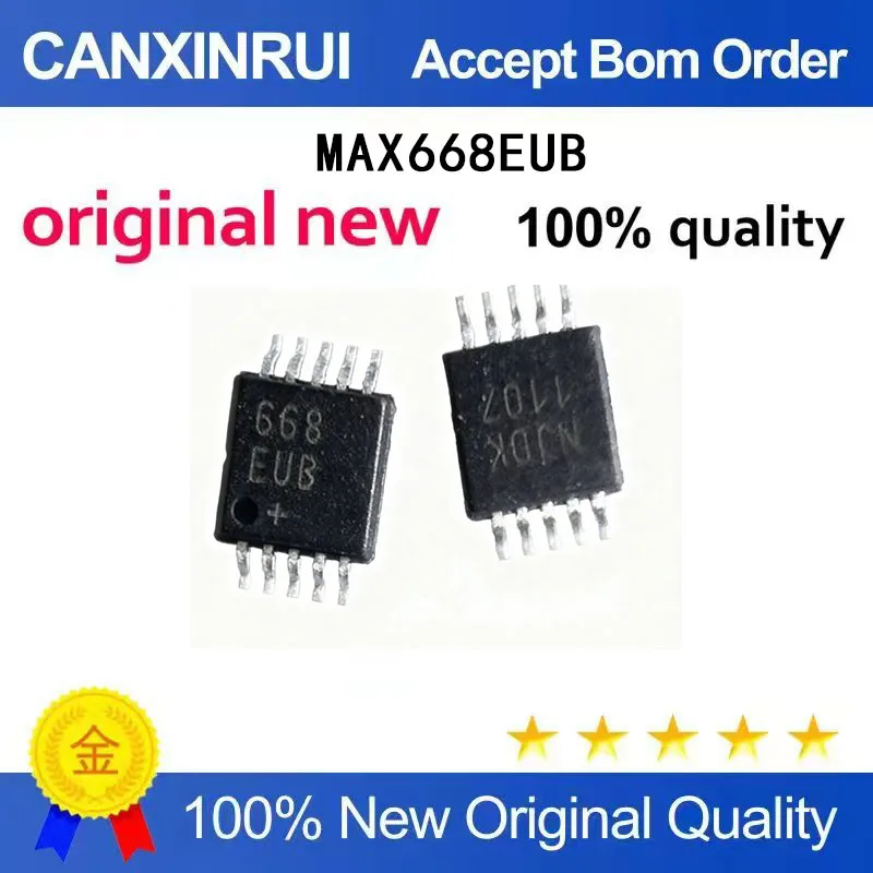 

(5-100 Pieces) New stock MAX668EUB 668EUB MAX668EUB+T MSOP10