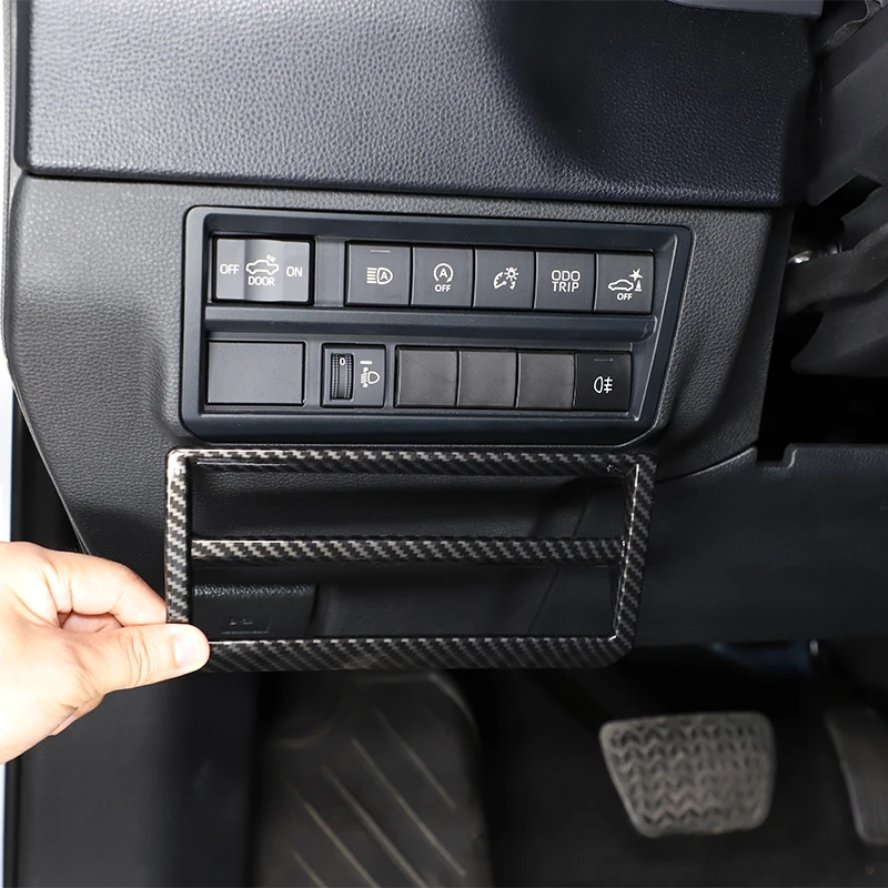 

For Toyota Tundra/Sequoia 20-23 Car Headlight Switch Button Decorative Frame Sticker ABS Headlight switch protection accessories