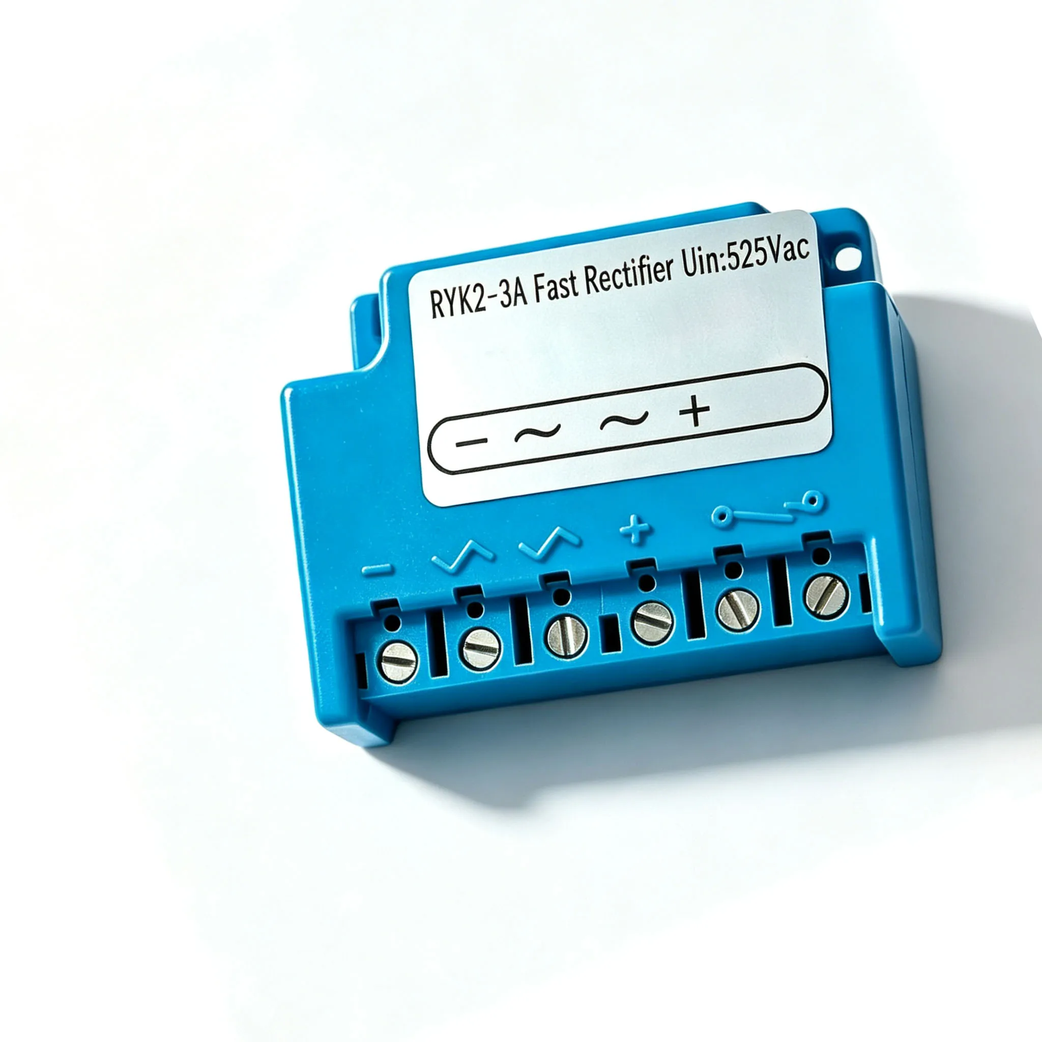 RYK2-3A Motor Brake Rectifier Single-Phase Full-Bridge Rectifier Module 525V 3A AC to DC Industrial Control Rectifier Bridge