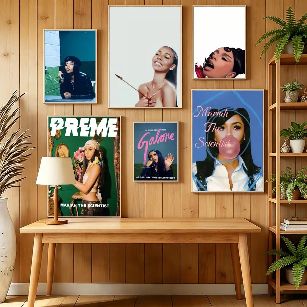 Singer M-Mariah The Scientist Poster HD Self Adhesive Wall Mural Stickers Decals for Bedroom Living Room Home Decor Gift