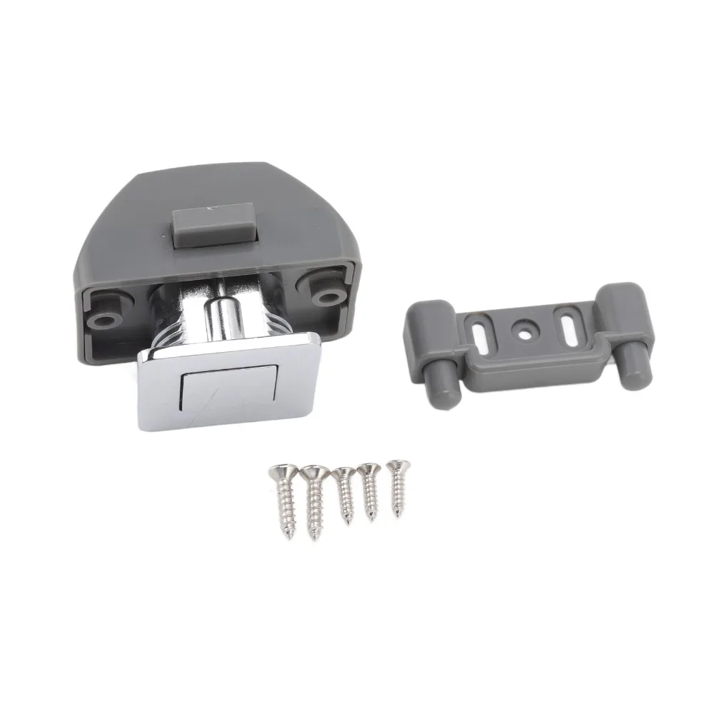 Security Zinc Alloy Cabinet Latch Square Shape Durable Cabinet Door Lock Drawer Knob Lock Drawer