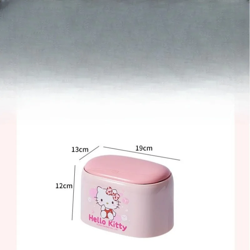 Sanrio Desktop Press Trash Mini Cute Bedroom Table with Cover Cartoon Dopamine Home High Value. view 6